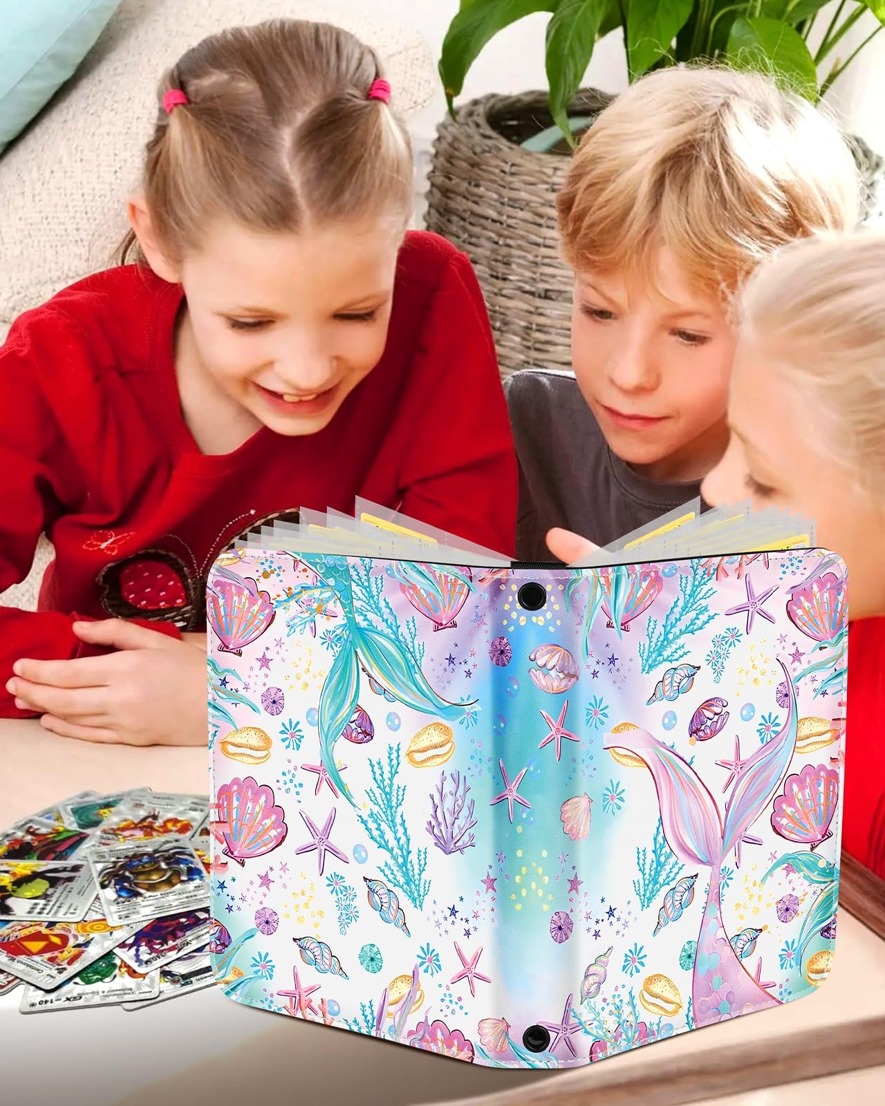 Trading Card Binder 4-Pocket Album 440 Cards Zippered Folder (TCG Ready)