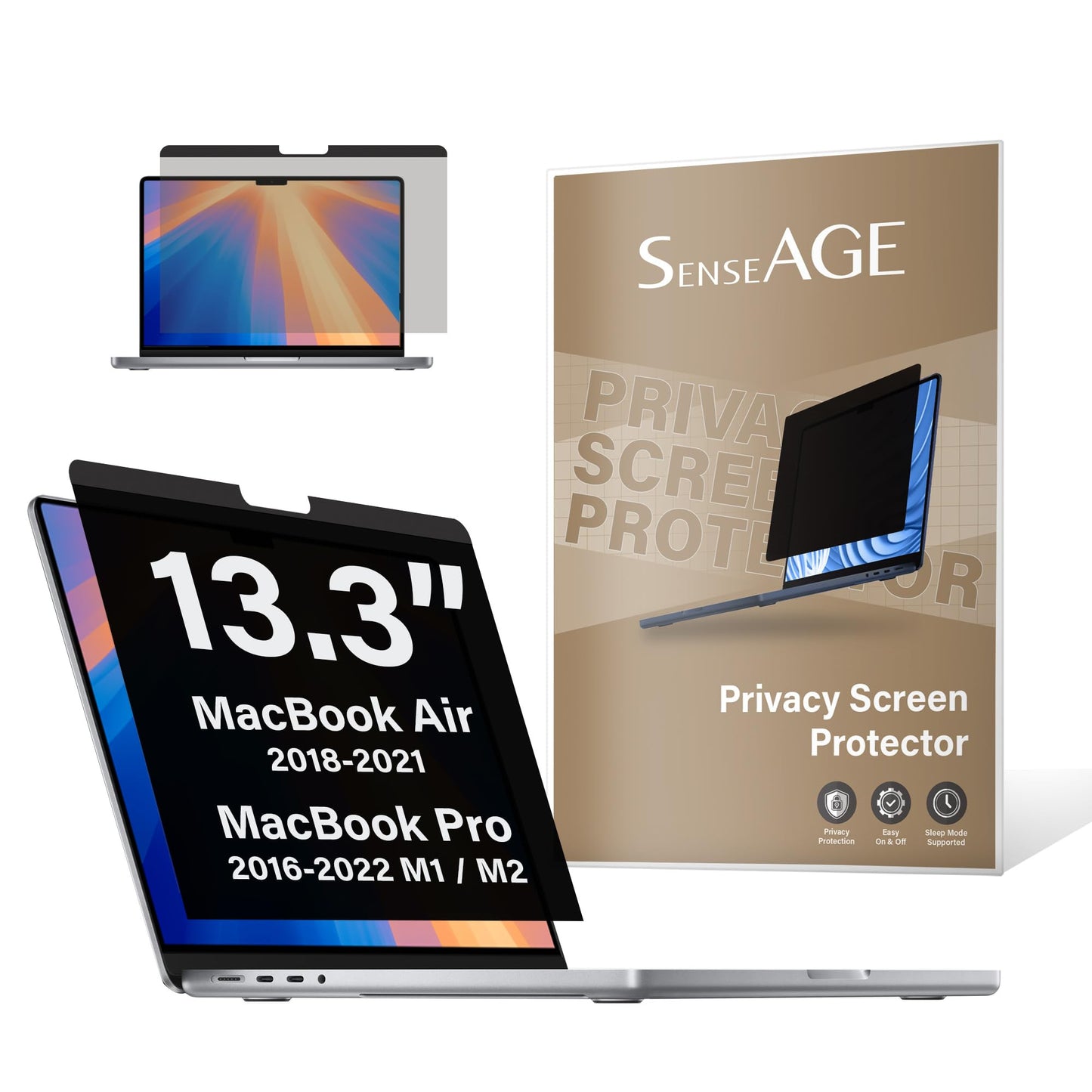Magnetic Privacy Screen Filter MacBook 13.3 Inch Anti Blue Light