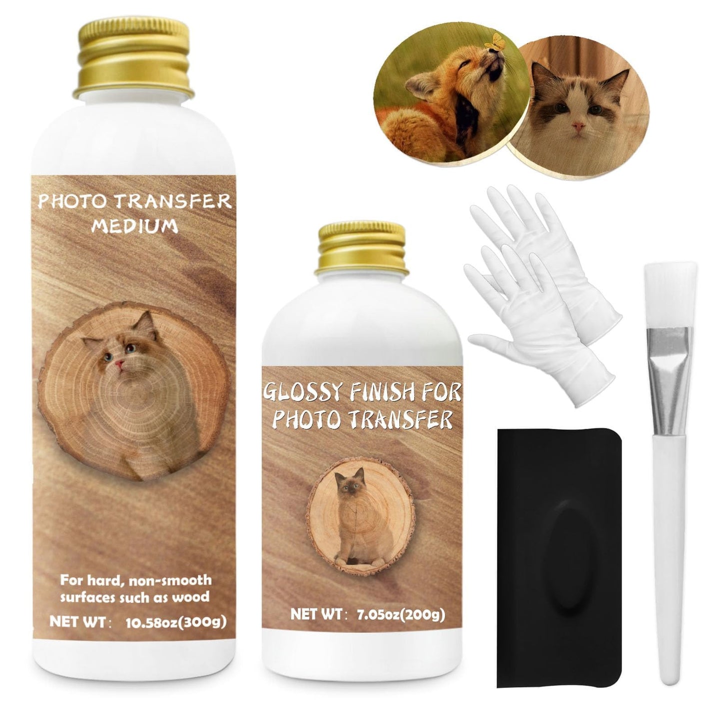 Mont Marte Photo Transfer Medium 300ml – Image Transfer for Canvas Wood