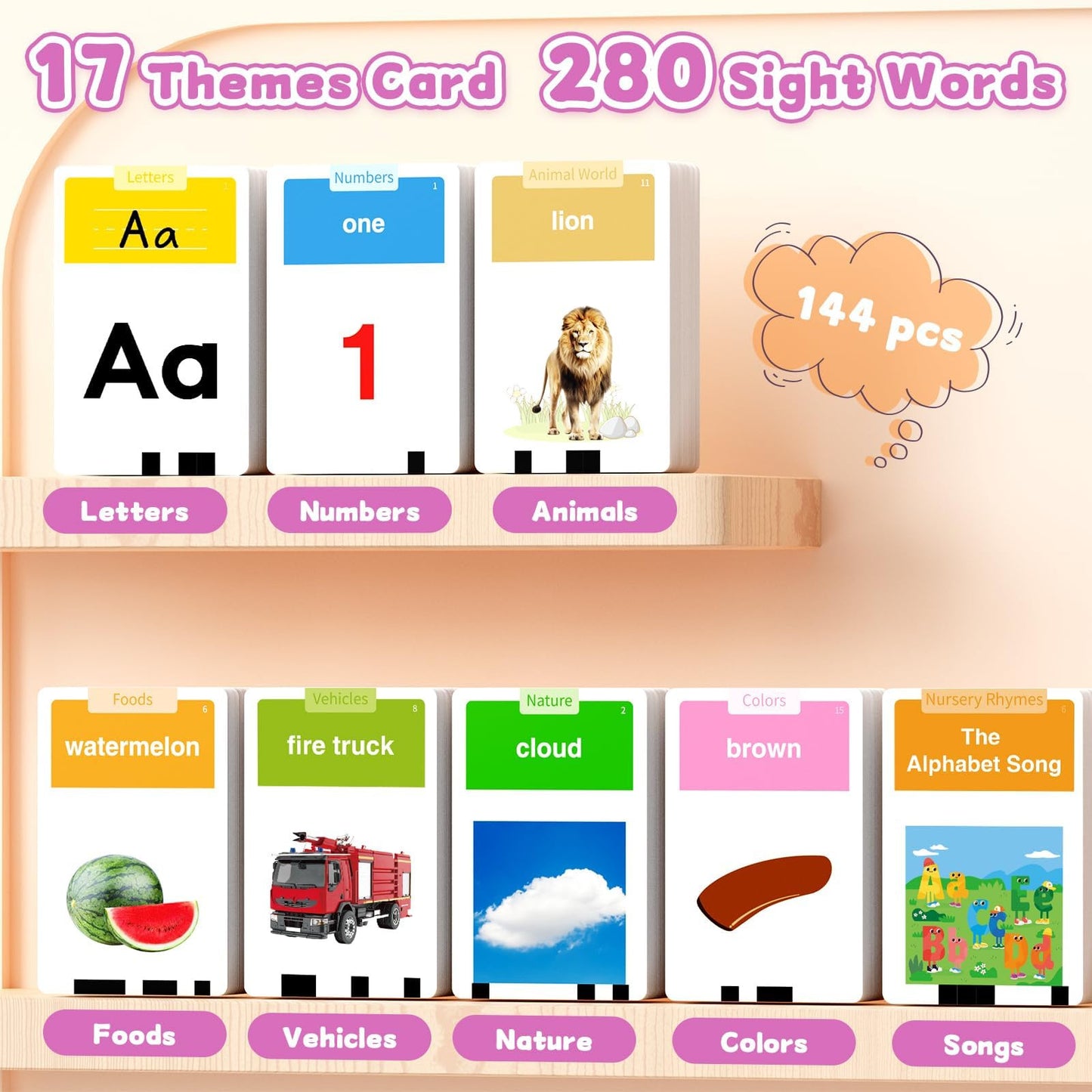 Toddler Speech Learning Flash Cards Toy British Accent Educational Set