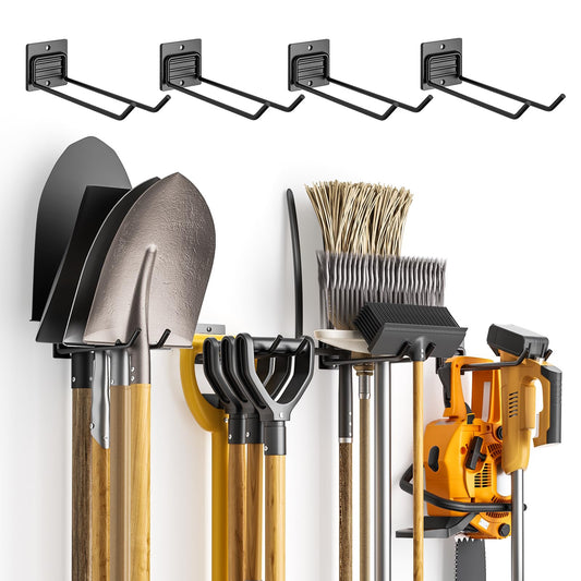 Wall-Mounted Garage Storage Hooks (8 Pack)