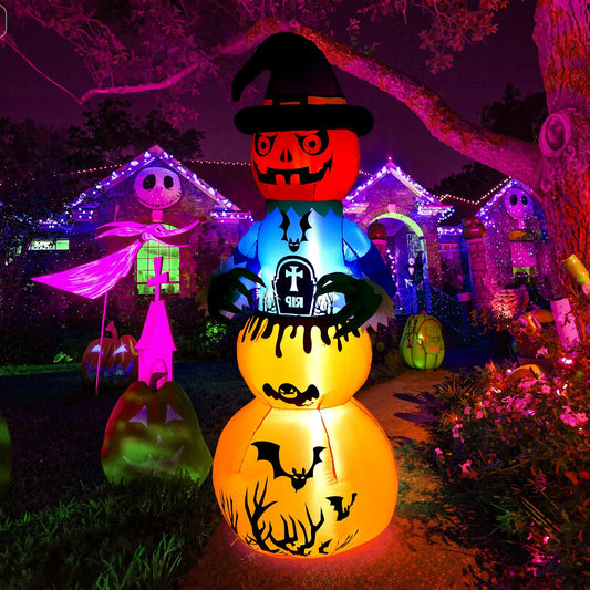 Halloween Inflatable Zombie Ghost 6ft Outdoor Decoration LED 12V Blower