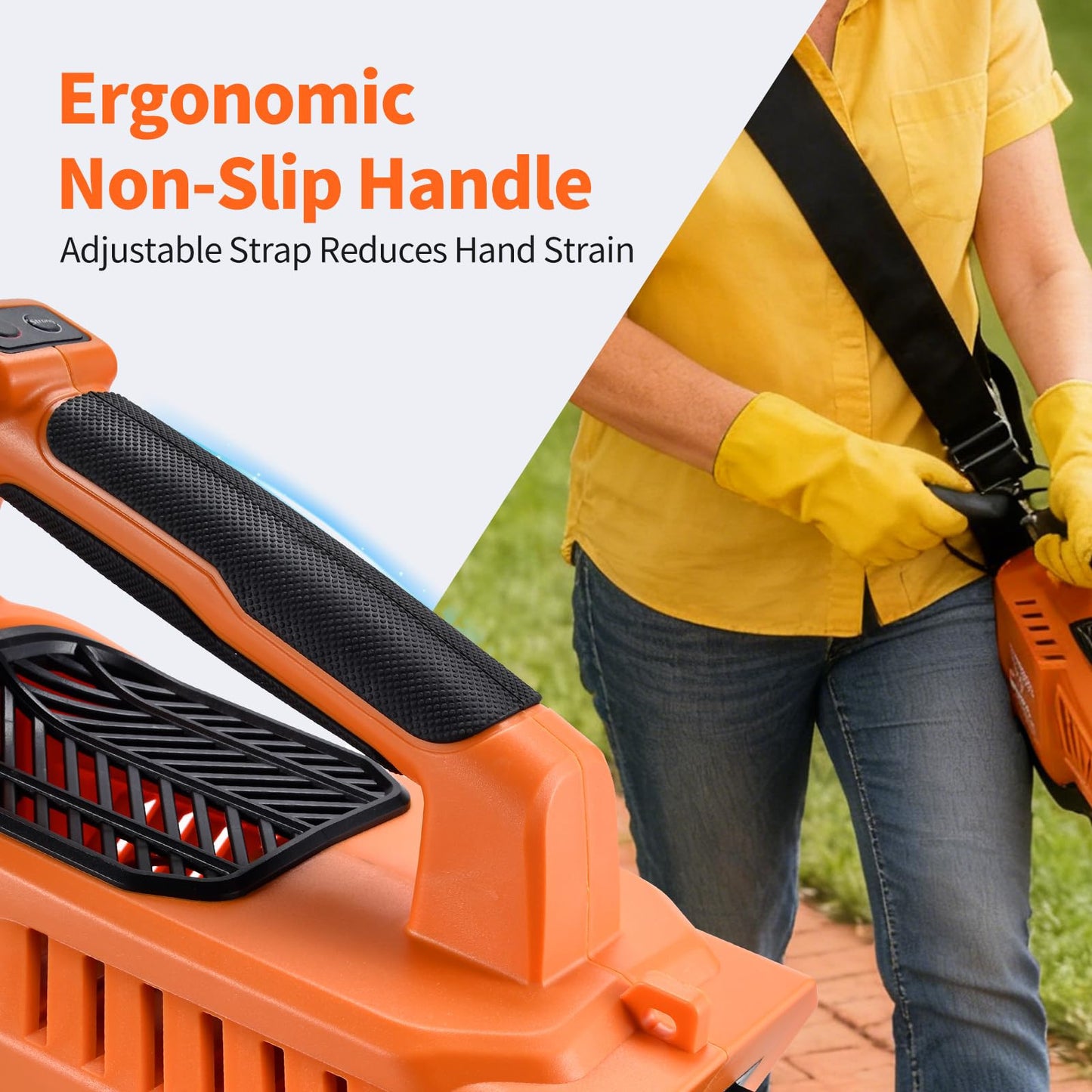 Cordless Leaf Blower 36V 7500mAh Battery 20000 RPM Brushless Motor 600 CFM