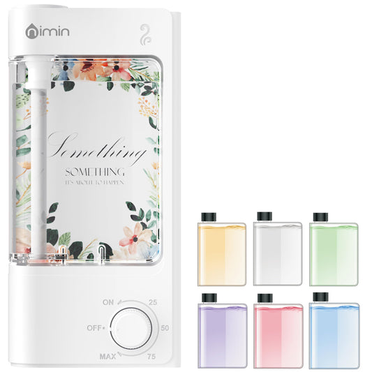 nimin Essential Oil Diffuser V05 + 6 Oils, 100 Levels, Waterless, Quiet