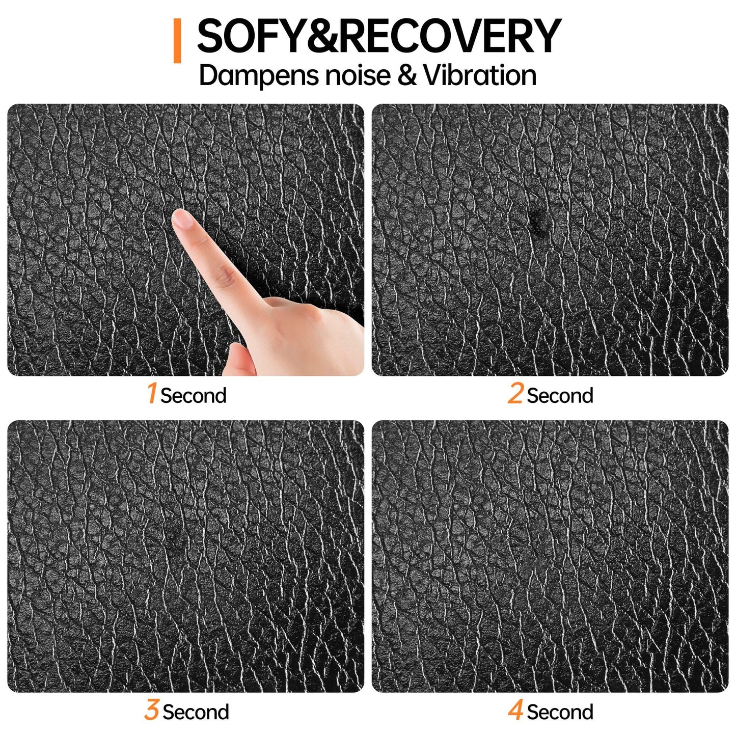 Exercise Equipment Mat Noise Reduction Waterproof Non Slip Surface Black