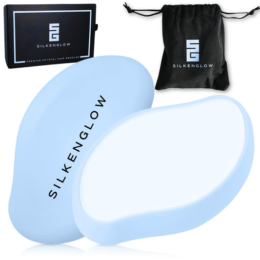 Crystal Hair Remover Nano Glass Painless Exfoliating Hair Eraser Blue