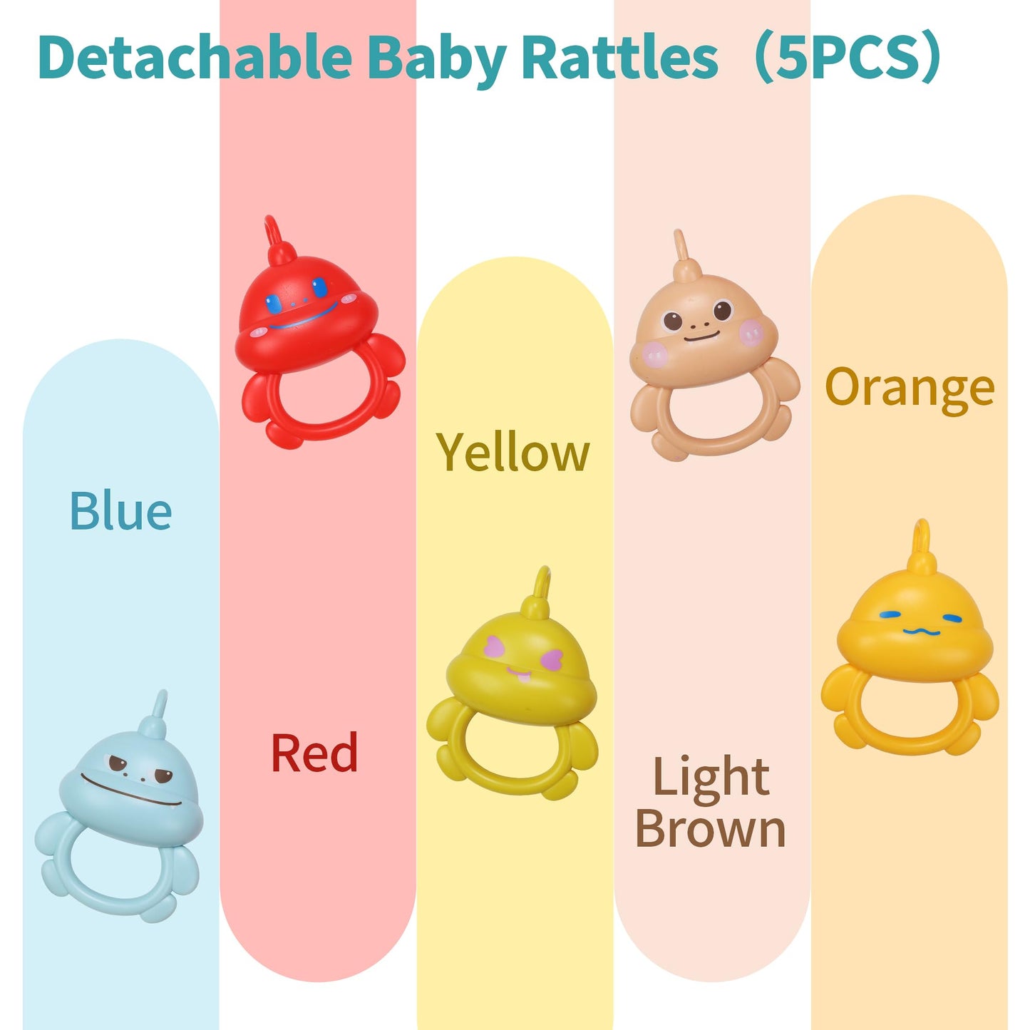 CUTE STONE Baby Gym Play Mat & Play Piano – Tummy Time Activity Mat