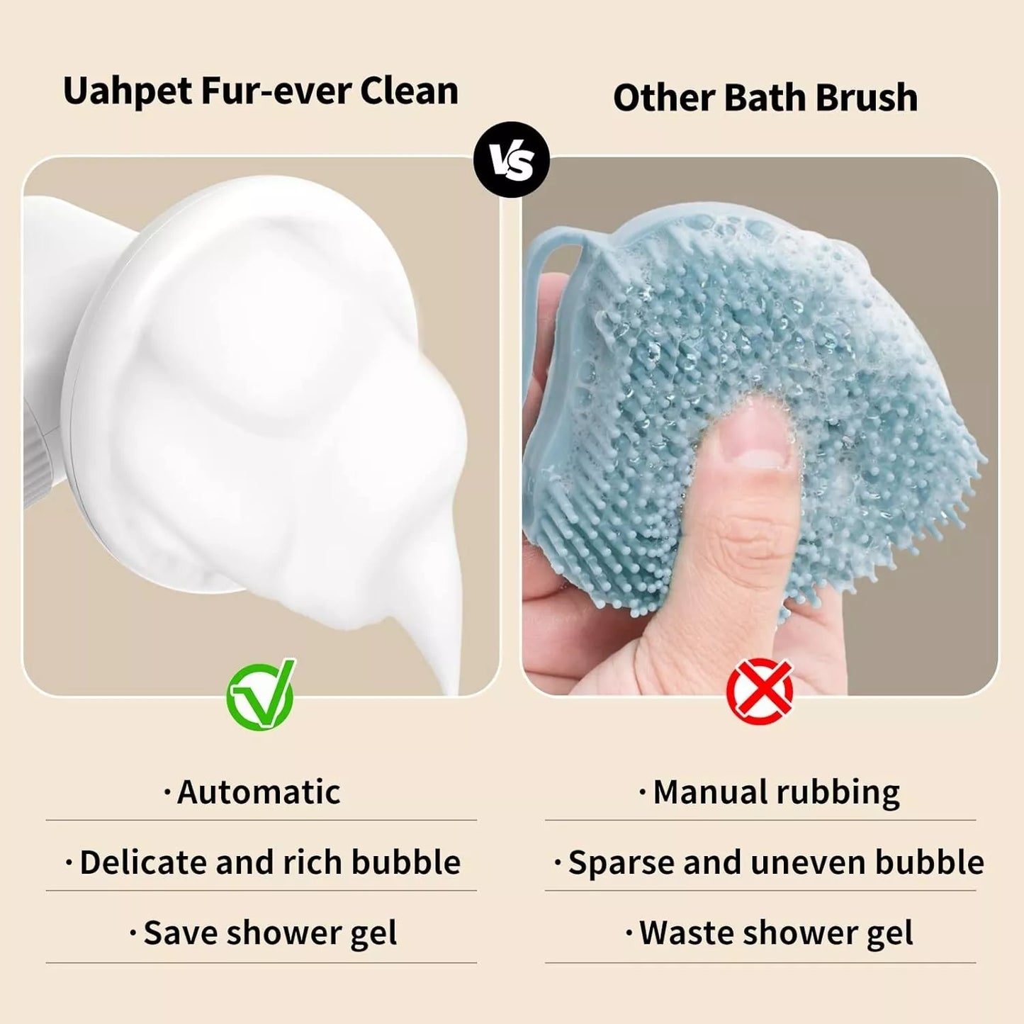 Automatic Dog Bath Brush