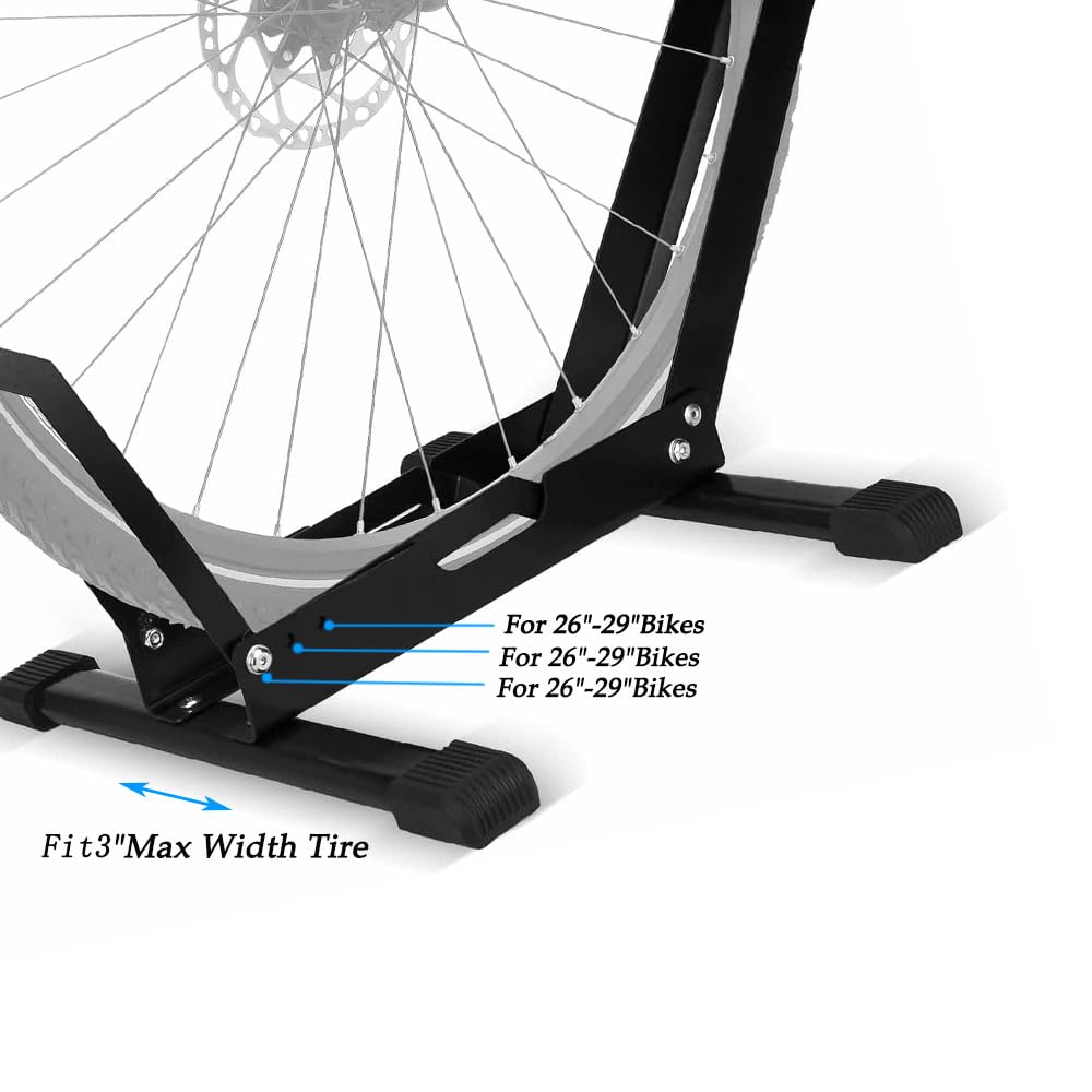 Indoor Bike Wall Mount Hooks Steel Storage Rack Fits 20–29in Bikes with Rubber